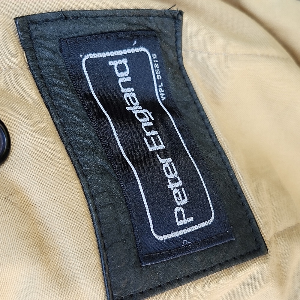 VTG PETER ENGLAND 1980's AVIATION MISSION CLASSIC LEATHER BOMBER JACKET - Picture 6 of 10